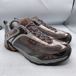 Ahnu Mens 11 Gray Hiking Shoes Vibram Soles Camping Outdoors Casual Walking